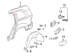 Diagram for Mercedes-Benz GL450 Fender Splash Shield - 164-884-47-22-64