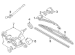 Diagram for 2003 Mercedes-Benz E320 Windshield Wiper Arms - 210-820-03-44