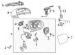 Diagram for 2021 Mercedes-Benz C63 AMG Side View Mirrors - 205-810-63-06