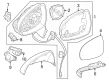 Diagram for Mercedes-Benz GLC300 Side View Mirrors - 254-810-66-03