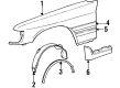 Diagram for 1986 Mercedes-Benz 190E Fender - 201-881-18-01