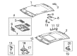 Diagram for 2000 Mercedes-Benz E430 Interior Lights - 208-820-70-01-7D43