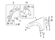 Diagram for 2011 Mercedes-Benz E350 Fender Splash Shield - 207-690-18-30