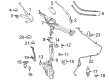 Diagram for Mercedes-Benz E63 AMG Windshield Wiper Arms - 212-820-08-44