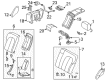 Diagram for 1999 Mercedes-Benz CLK320 Cup Holder - 208-970-01-74-9B51