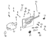 Diagram for 2005 Mercedes-Benz ML500 Weather Strip - 163-720-18-24