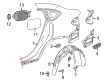 Diagram for 2020 Mercedes-Benz GLC300 Body Mount Hole Plug - 003-998-48-50