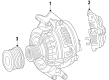 Diagram for 2012 Mercedes-Benz ML350 Alternator Pulley - 642-155-00-15-64