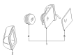 Diagram for 1997 Mercedes-Benz E420 Side View Mirrors - 210-810-08-16