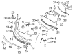 Diagram for 2008 Mercedes-Benz CL550 Bumper - 216-880-06-40-9999