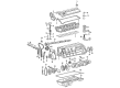 Diagram for Mercedes-Benz 300TE Timing Cover - 104-015-05-02