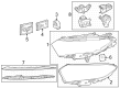 Diagram for Mercedes-Benz EQS 450 SUV Light Control Module - 296-900-03-11