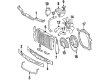 Diagram for 1990 Mercedes-Benz 300CE Coolant Reservoir - 124-500-17-49