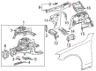 Diagram for 2019 Mercedes-Benz GLC300 Battery Hold Downs - 205-620-00-18