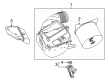 Diagram for 2021 Mercedes-Benz GLA45 AMG Air Filter Box - 139-090-24-01