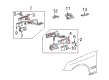 Diagram for 2005 Mercedes-Benz C320 Battery Trays - 203-620-01-18