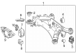 Diagram for 2021 Mercedes-Benz CLS53 AMG Axle Support Bushings - 205-352-76-00