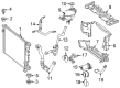 Diagram for 2013 Mercedes-Benz E550 Radiator - 099-500-28-03