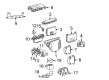 Diagram for 2003 Mercedes-Benz ML55 AMG Steering Angle Sensor - 000-905-52-03-64