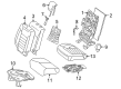 Diagram for 2017 Mercedes-Benz GLE400 Seat Cushion Pad - 166-920-04-50-64