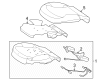 Diagram for Mercedes-Benz EQE AMG Seat Cushion Pad - 297-910-13-02