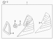 Diagram for 2004 Mercedes-Benz CL600 Tail Light Lens - 215-820-08-66