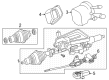 Diagram for Mercedes-Benz GLC300 Windshield Washer Switch - 205-900-72-51-9051