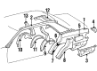 Diagram for Mercedes-Benz 300E Fender Splash Shield - 124-630-42-01