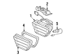 Diagram for Mercedes-Benz 560SEC Fog Light Lens - 002-826-81-90-67