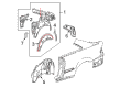 Diagram for Mercedes-Benz CLK550 Fender Splash Shield - 209-630-00-69