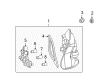 Diagram for 2007 Mercedes-Benz CLK350 Back Up Light - 209-820-13-64