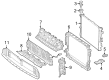 Diagram for Mercedes-Benz EQS 450+ SUV Radiator - 099-500-50-01