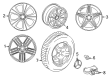 Diagram for 2023 Mercedes-Benz GLS63 AMG Alloy Wheels - 167-401-81-00-7Y51