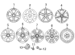 Diagram for Mercedes-Benz Alloy Wheels - 164-401-43-02-80