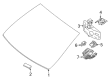 Diagram for Mercedes-Benz E450 Windshield - 238-670-72-00