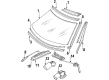 Diagram for 1986 Mercedes-Benz 560SEC Windshield Wiper Motors - 107-820-09-42