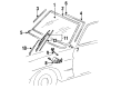 Diagram for 1985 Mercedes-Benz 300CD Weather Strip - 123-670-04-39