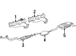 Diagram for 1995 Mercedes-Benz E300 Muffler - 124-491-84-01