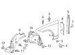 Diagram for Mercedes-Benz CLS550 Fender Splash Shield - 218-690-23-30