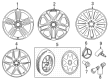 Diagram for 2020 Mercedes-Benz GLC300 Alloy Wheels - 253-401-55-00-7X23