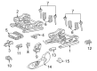 Diagram for 2007 Mercedes-Benz C230 Power Seat Switch - 203-919-00-88-9051