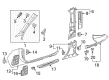 Diagram for Mercedes-Benz C63 AMG Pillar Panels - 205-690-61-01-1C67