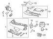 Diagram for 2017 Mercedes-Benz S63 AMG Center Console Base - 222-680-30-04-9J54