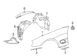 Diagram for Mercedes-Benz SL65 AMG Fender Splash Shield - 230-690-31-30