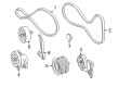 Diagram for 2006 Mercedes-Benz CLS55 AMG Idler Pulley - 156-202-08-19