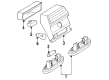 Diagram for Mercedes-Benz 300SL License Plate Lights - 124-820-07-56-64