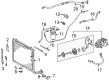 Diagram for 2003 Mercedes-Benz SLK32 AMG A/C Condenser - 202-830-13-70