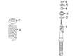 Diagram for 1999 Mercedes-Benz E55 AMG Shock Absorber - 210-320-33-13