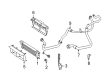 Diagram for 2001 Mercedes-Benz S600 Oil Cooler Hose - 137-180-17-30