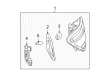 Diagram for 2012 Mercedes-Benz C250 Back Up Light - 204-906-07-03-64